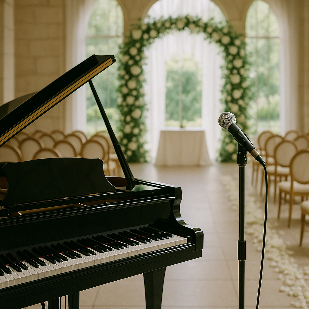 Ceremony music setup