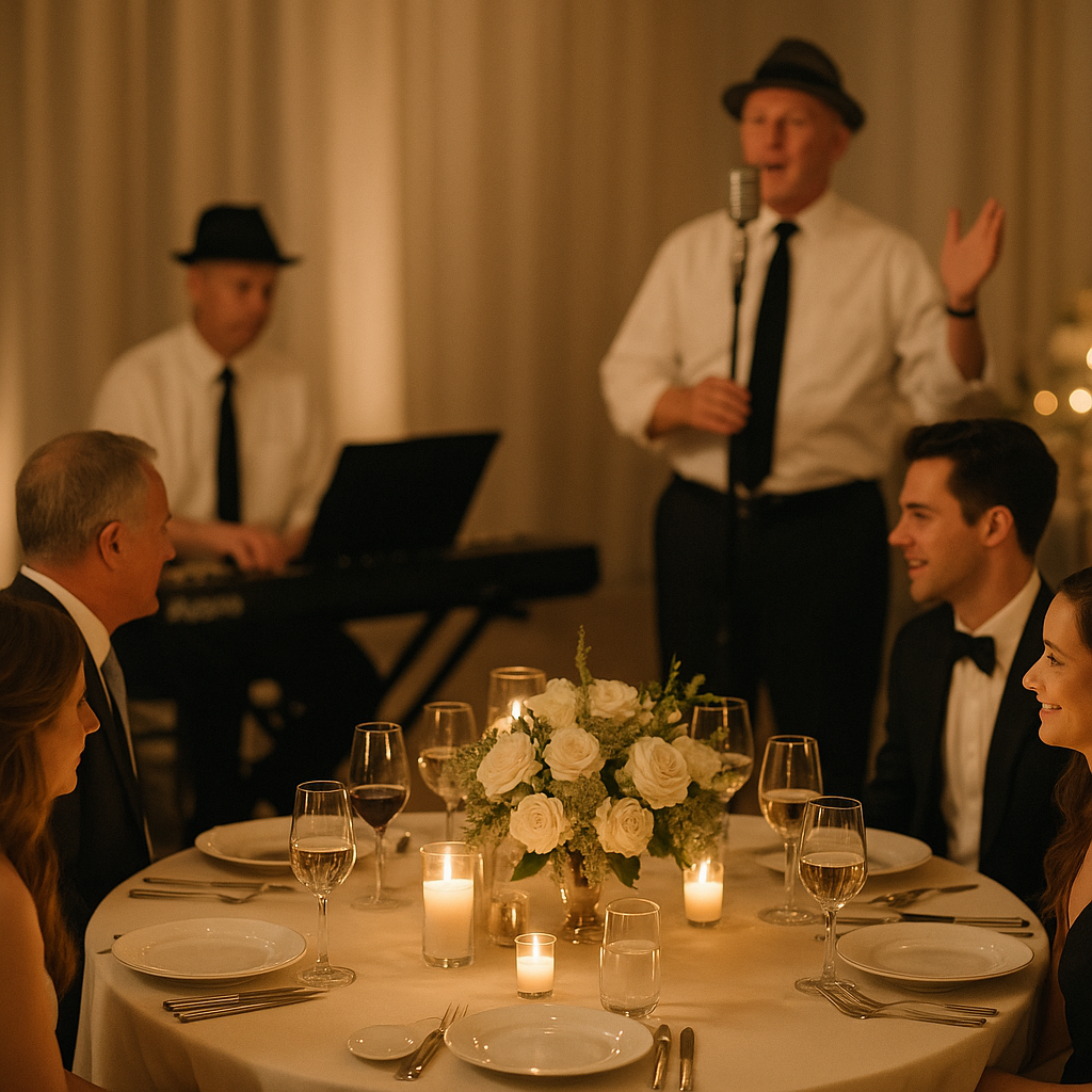 Reception dinner with music